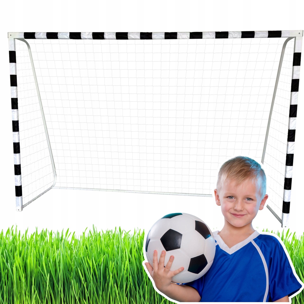 Tréninková fotbalová branka s čtvercovým okrajem 300x200x110 cm