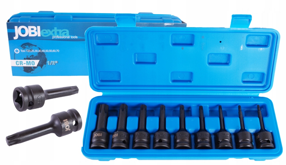 Klucze udarowe torx 1/2" JOBIextra T20-T70 9e