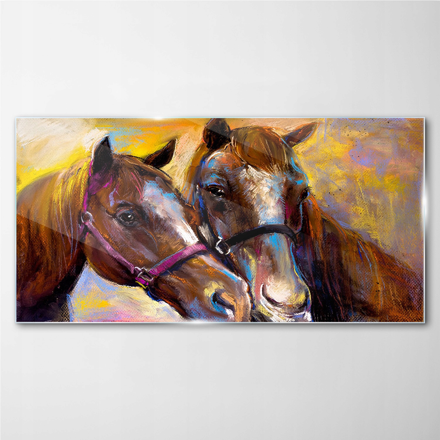 

Foto-obraz szklany na ścianę Zwierzę konie 100x50