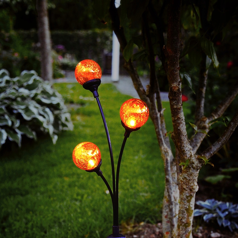 Ledowa lampa solarna ogrodowa IP44 z czujnikiem zmierzchu 70 cm ZEWNĘTRZNA Liczba sztuk 1 szt.