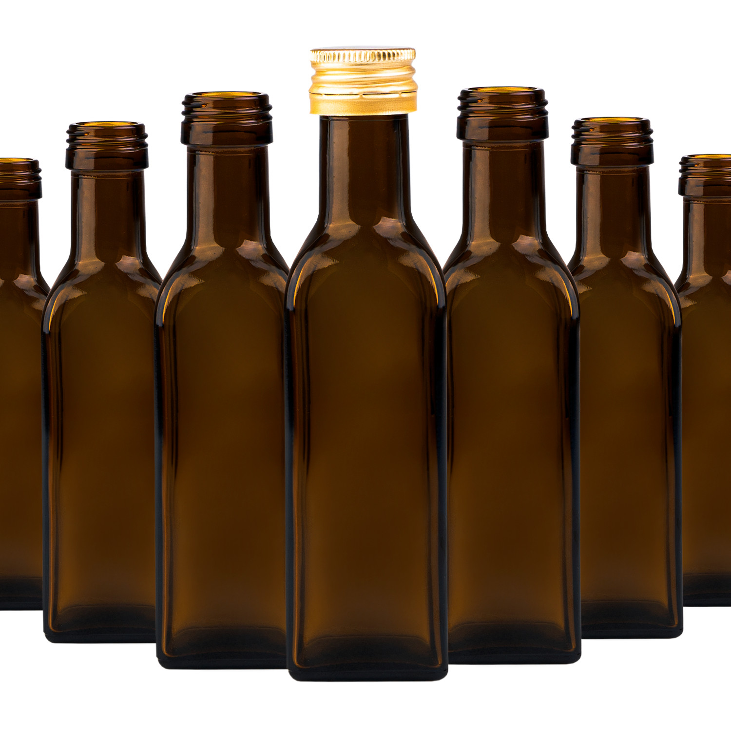 50 Ks skleněných lahviček na olej a džusy Marasca 100 ml