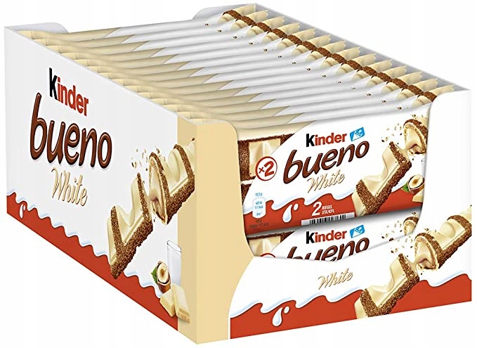 Levně Tyčinka Kinder Bueno White Bílý 30 x 39 g 5 balení