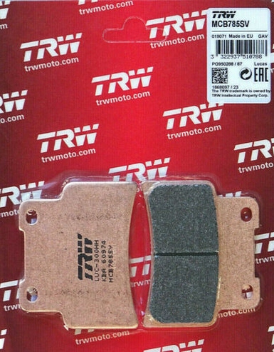 MCB785SV - Колодки HAM передняя TRW Aprilia SL 750 Dorsoduro 08-