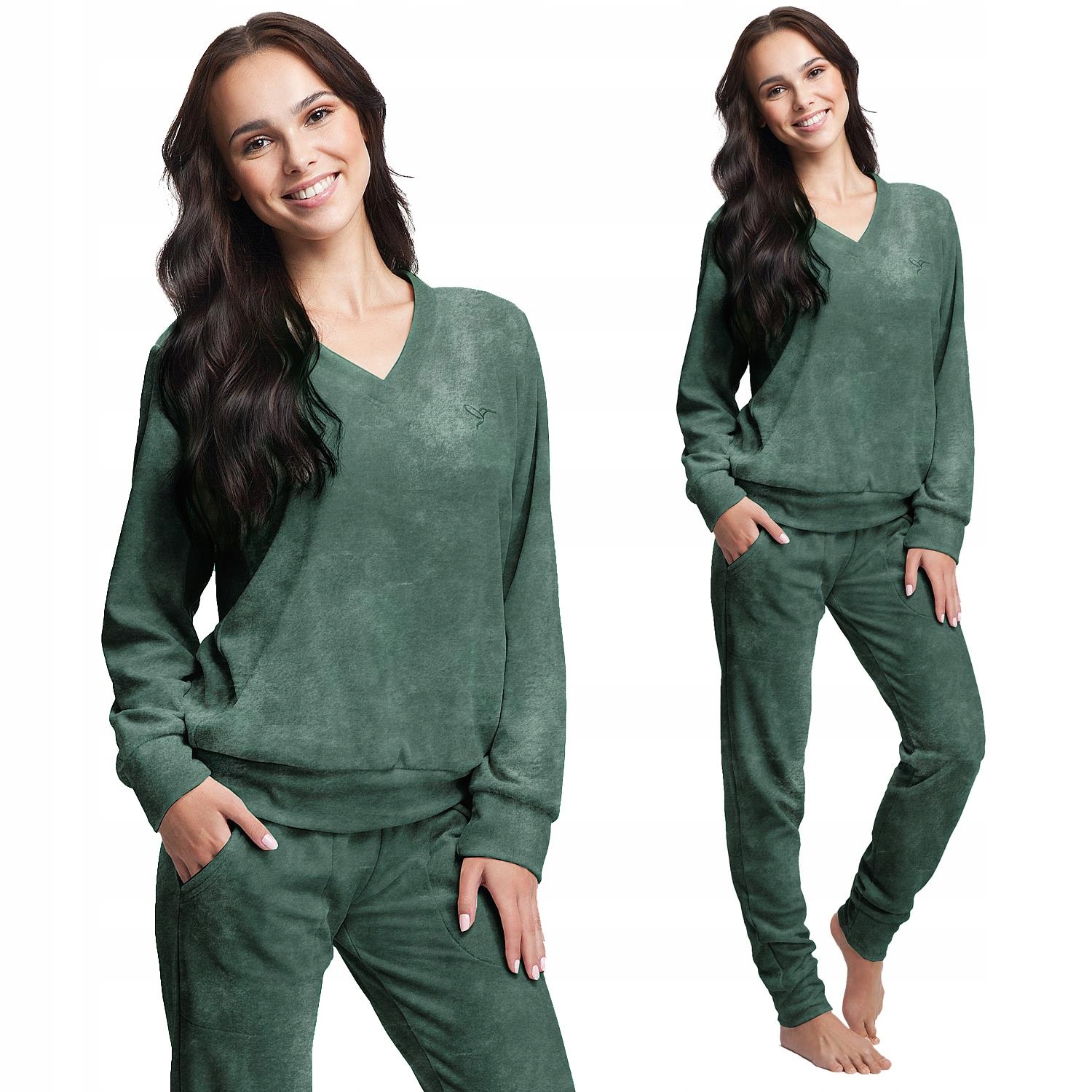 

Dres damski welurowy Luna kod 306 zielony [XXL]