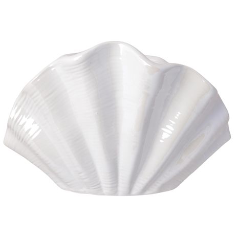 MUSZLA CERAMICZNA BIAŁA