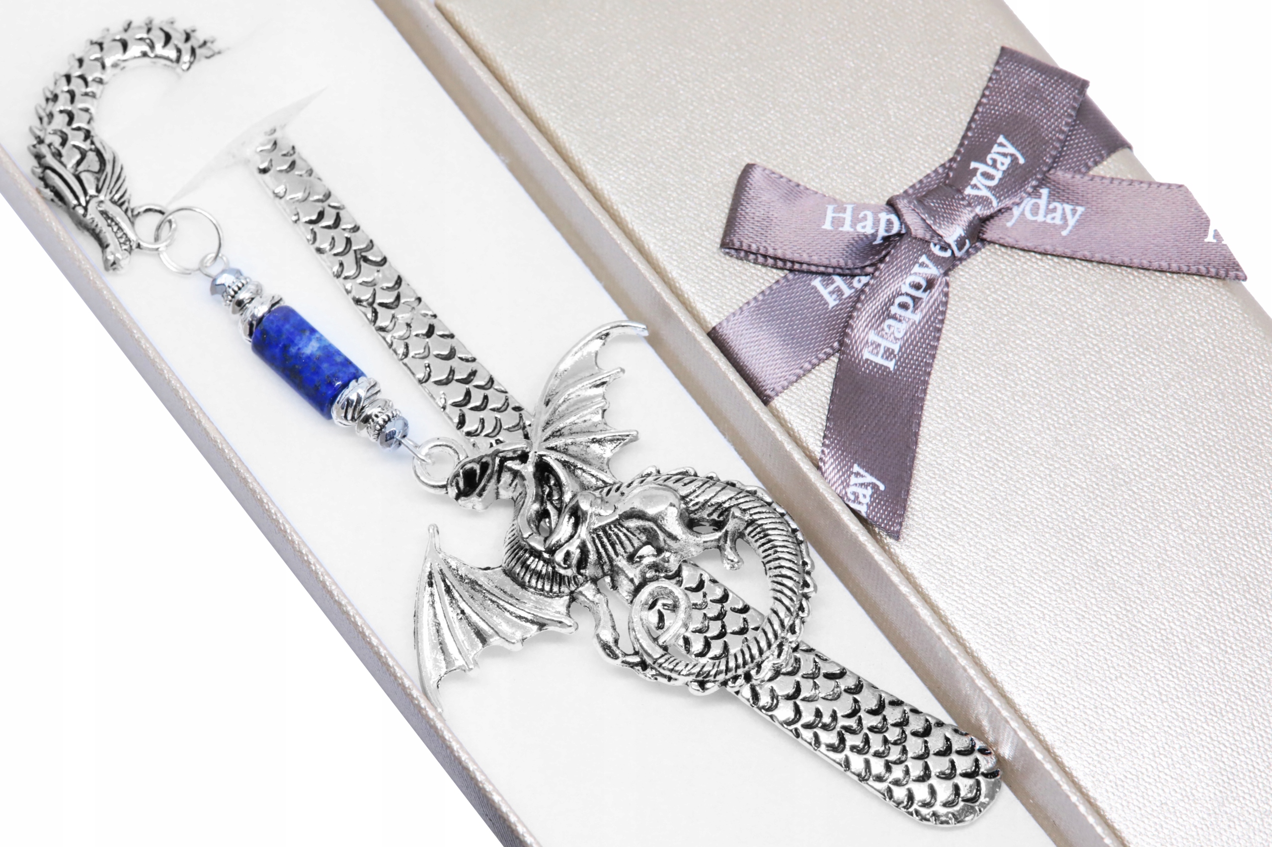 ZAKŁADKA DO KSIĄŻKI SMOK lapis lazuli KAMIEŃ