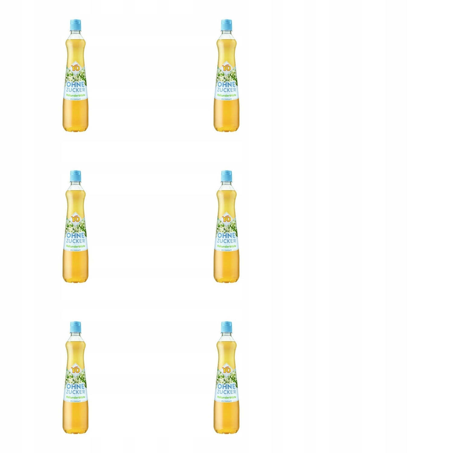 6x 0,7l Yo syrop bez cukru kwiat czarnego bzu Zgrzewka