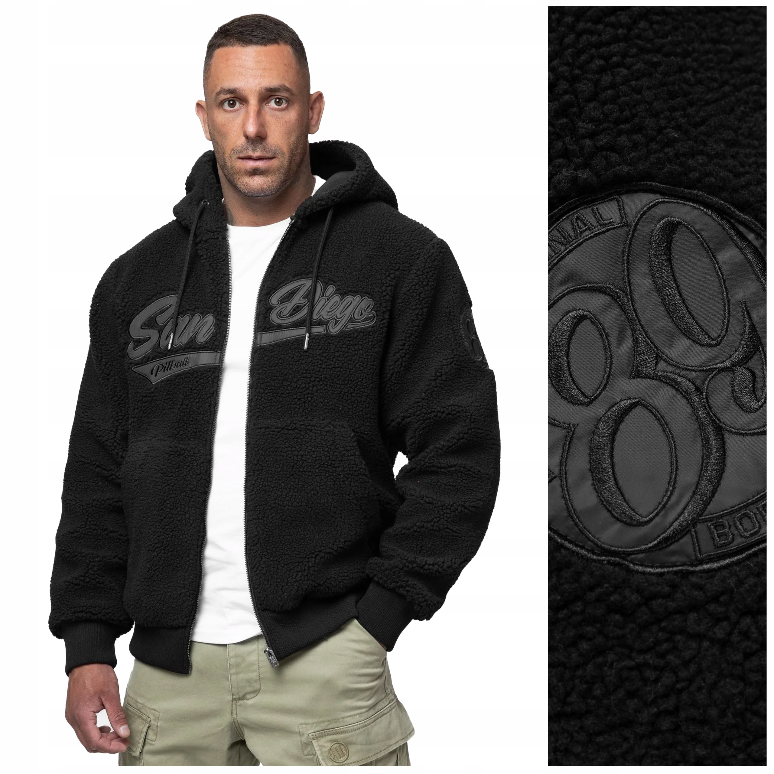 Pánská mikina s kapucí Bull "galaxy" vel. S černá