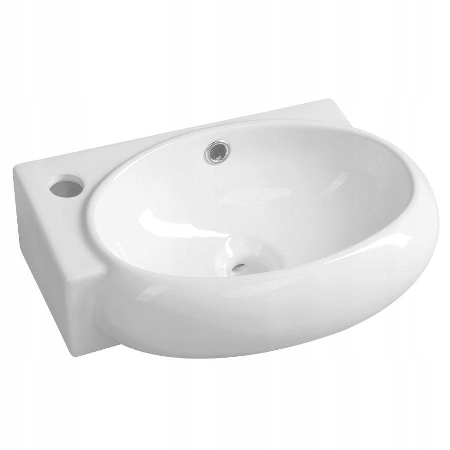 Sapho Ribera keramická umývadlová miska 42x28 cm ľavá AR498