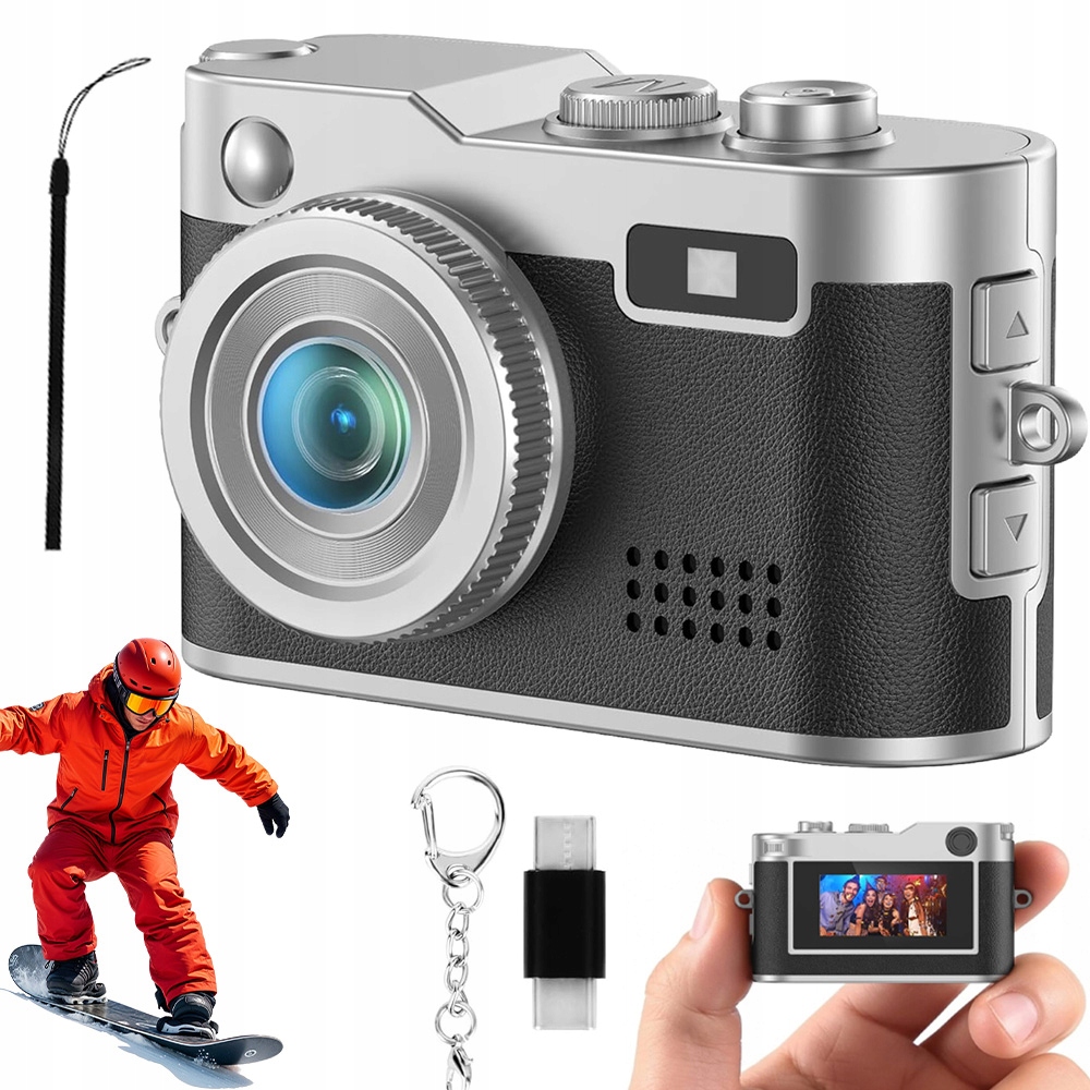 Přenosný Mini Fotoaparát 1080P 2MP S Funkcí Webové Kamery