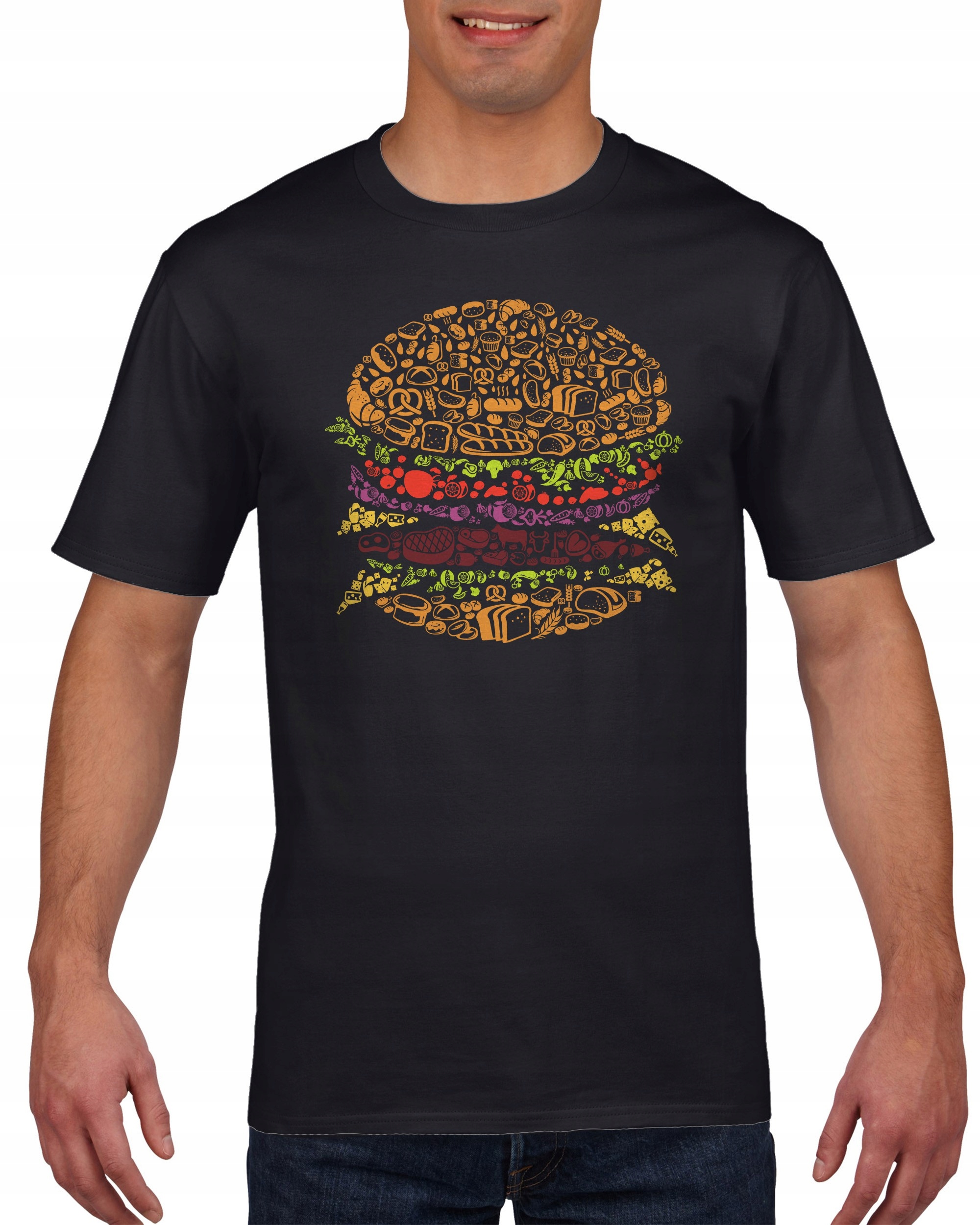 

Koszulka męska Hamburger Cheeseburger c M
