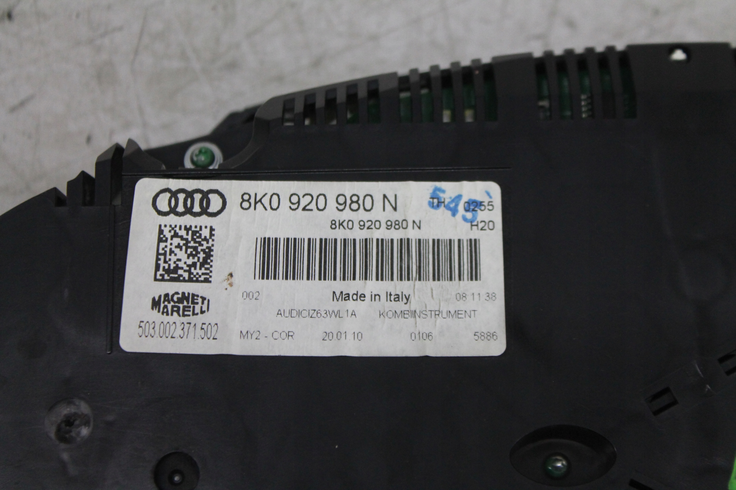dials dials 8K0920980N AUDI A4 B8 07-15 UK