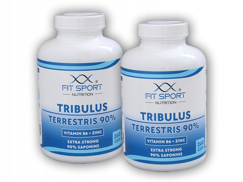 2x Tribulus Terrestris 90% Vitamin B6 Zinc 240 kapslí