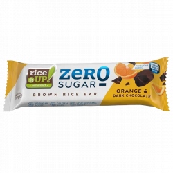 Levně Tyčinka z hnědé rýže Bez Cukru s příchutí Pomeranče v Hořké Čokoládě