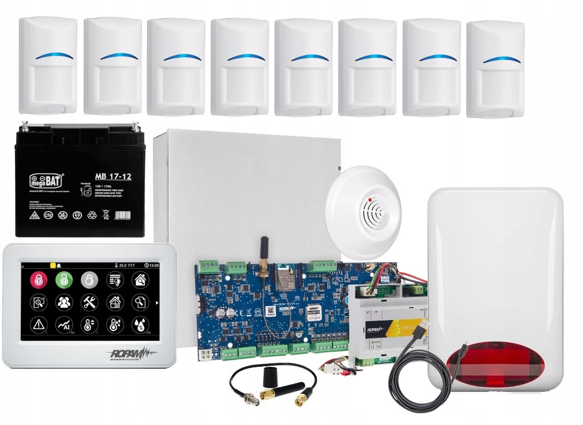 Alarmová Súprava Ropam siréna ČUJKIx8 Gsm Ip EXPI8