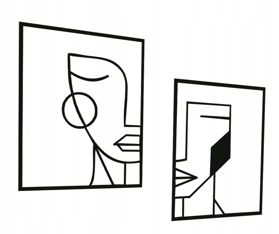 Prelamovaný Obraz Tváre Polovičky Do Kuchyne Obývačky Nástenná Dekorácia 3D Panel