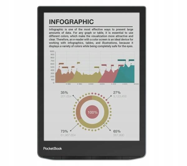 Czytnik E-booków Pocketbook InkPad Color 3 7,8'' 32GB WiFi Bluetooth Marka PocketBook