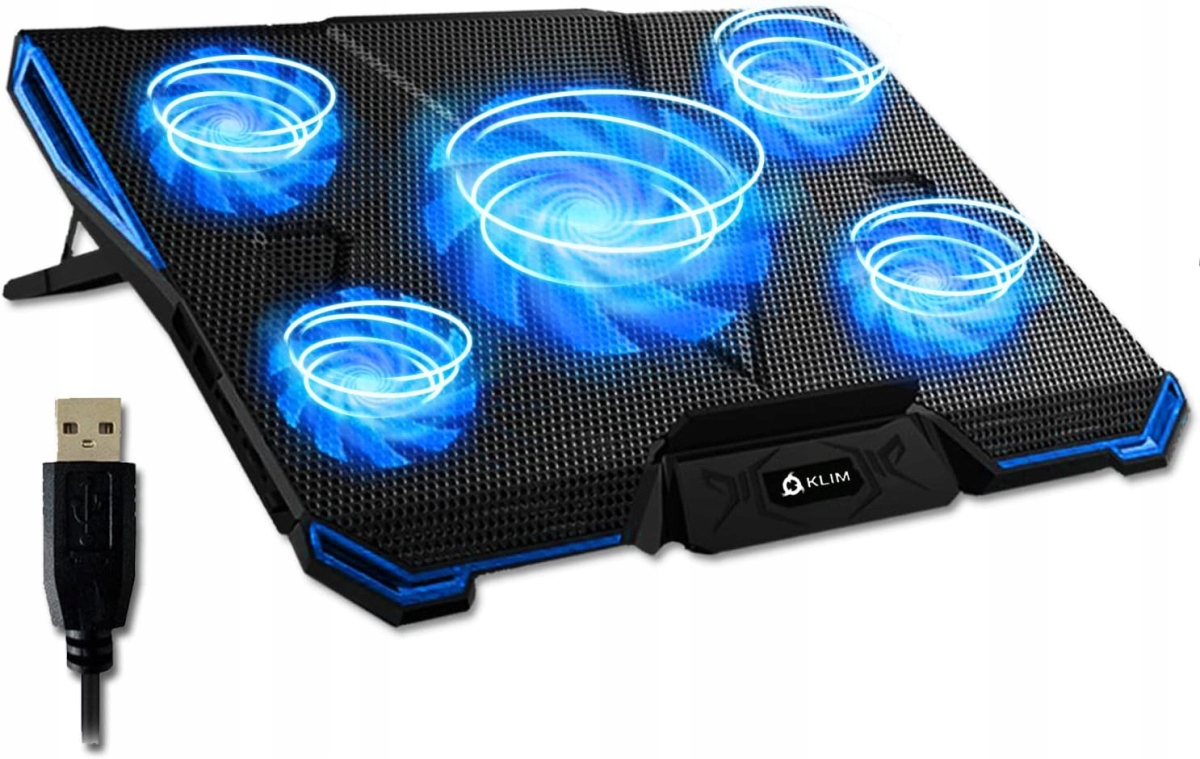 Podstawka Podkładka Chłodząca Pod Laptopa 10"-17" Klim Cyclone Cooler