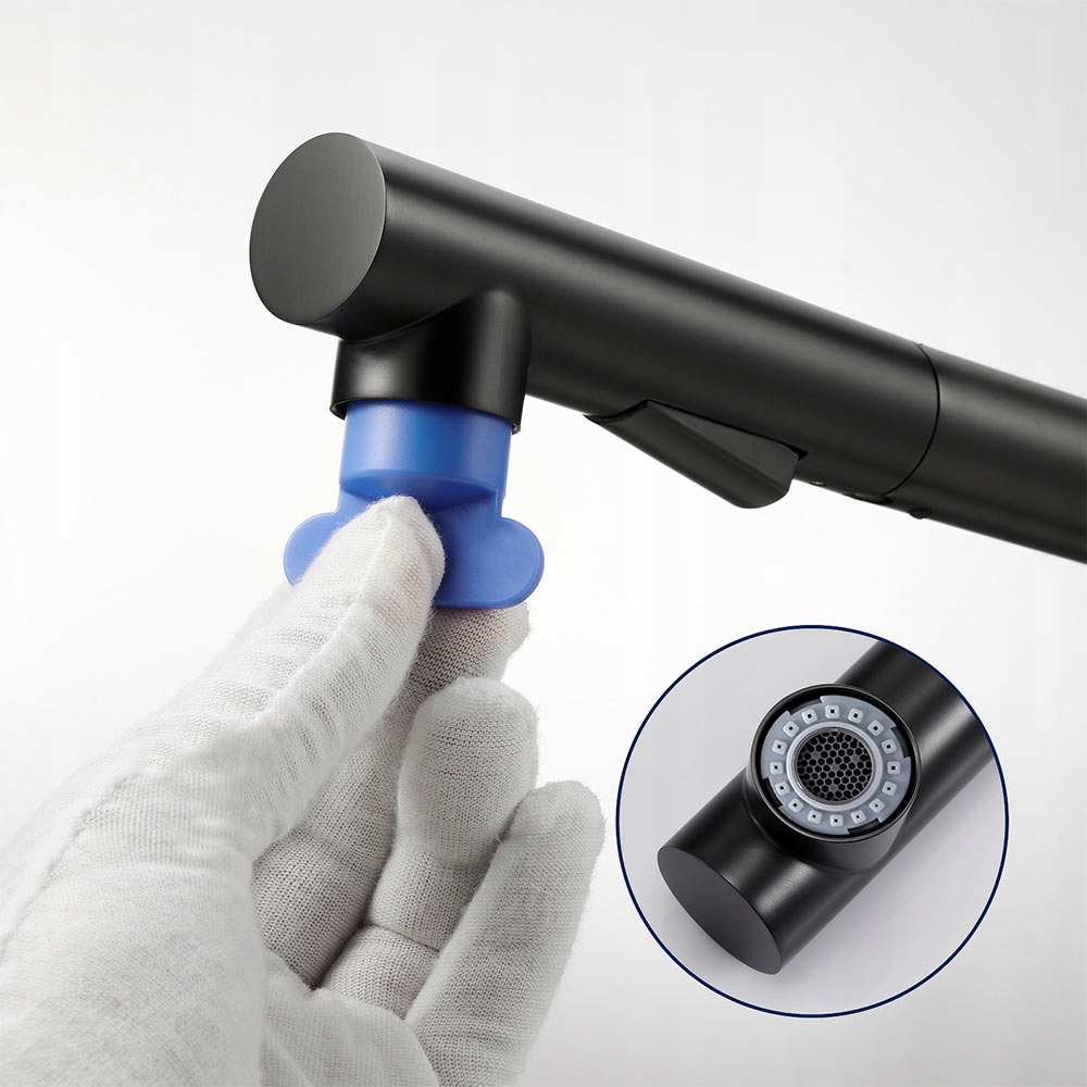 DUO Bateria Kuchenna Zlewozmywakowa Kran Stalowy z Wyciągana Wylewką 2Tryby Informacje dodatkowe wyciągana wlewka