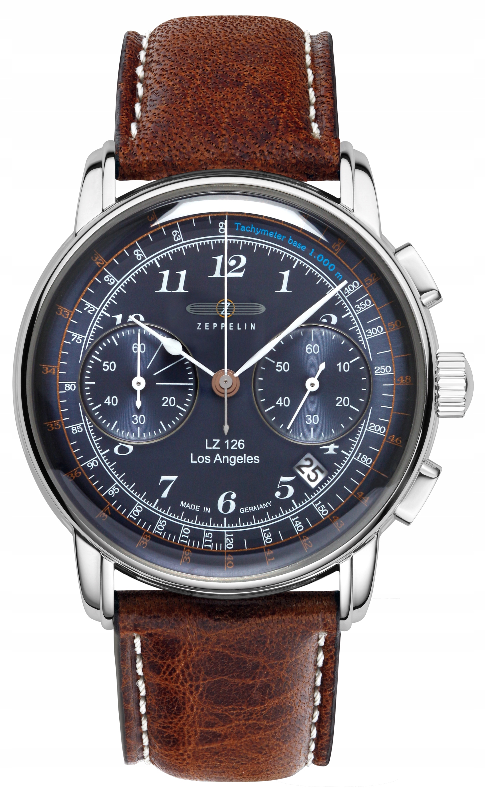 Pánské hodinky Zeppelin 7614-3 Los Angeles Gravírování data