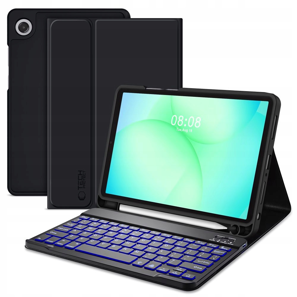 Pouzdro s Bluetooth klávesnicí pro Galaxy Tab A9+ A11+ Plus 11.0