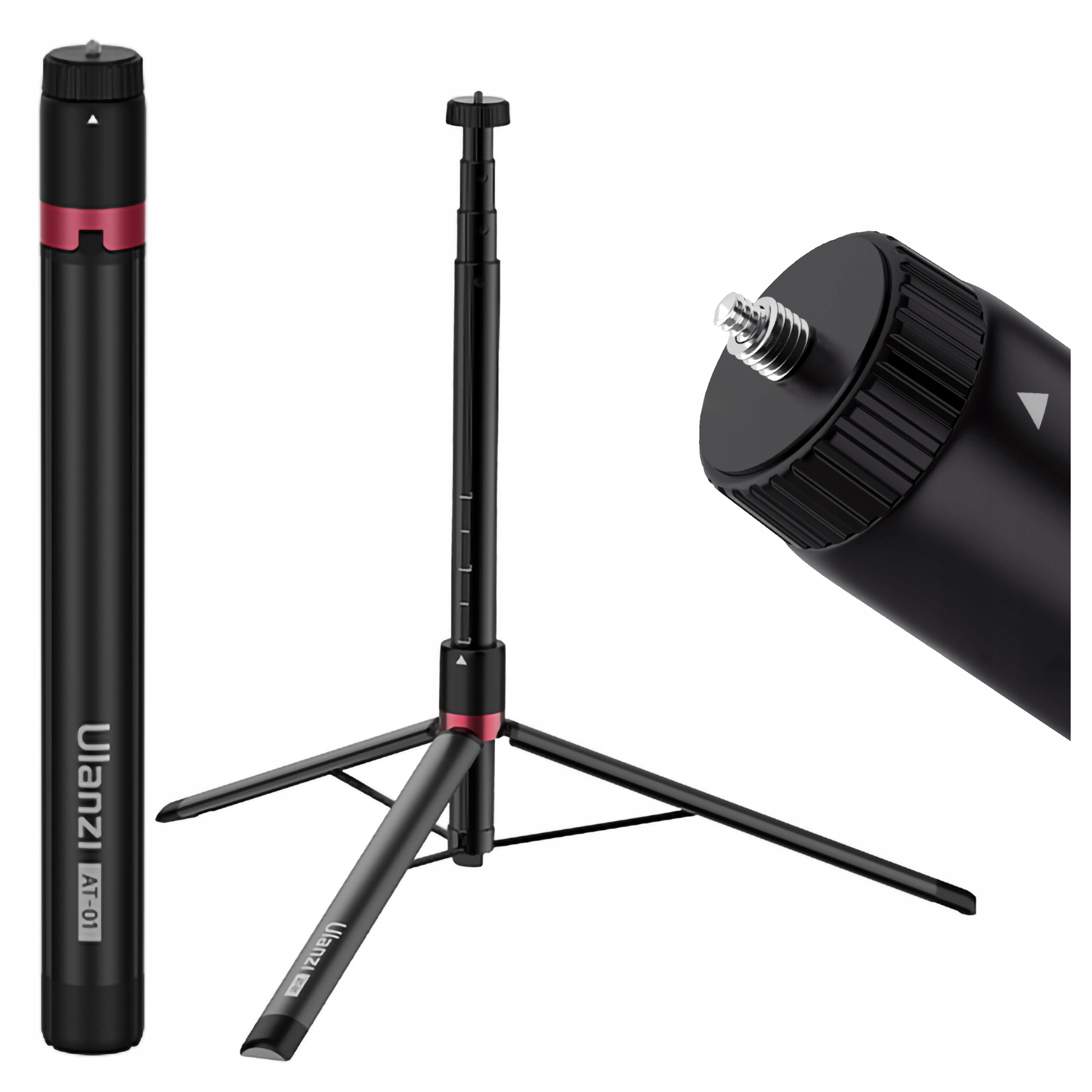 Profesionální fotografický stativ 153 cm Ulanzi AT-01 z hliníku 1/4 a 3/8