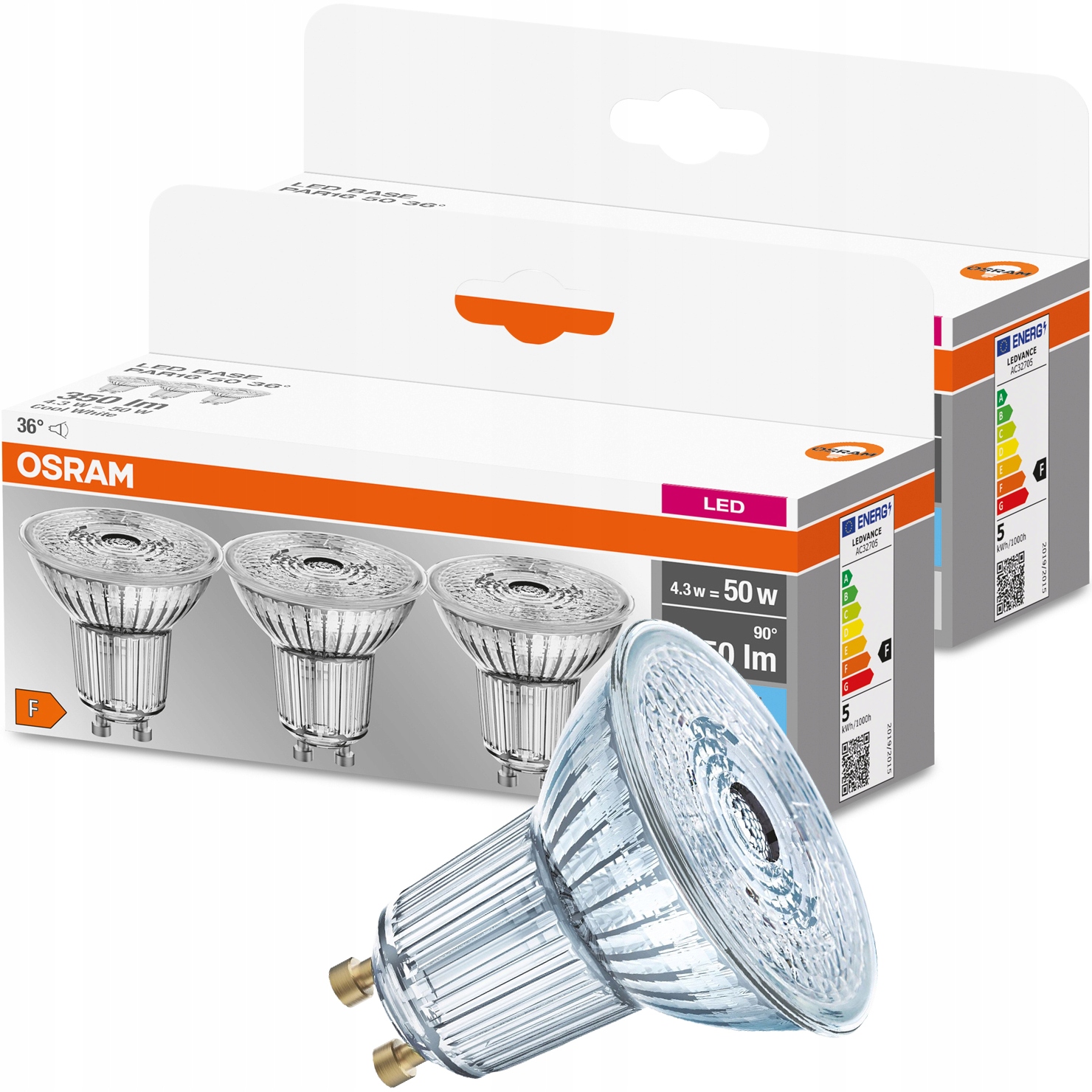 

6x Żarówka Led GU10 3,6W 50W 350lm Osram 4000K