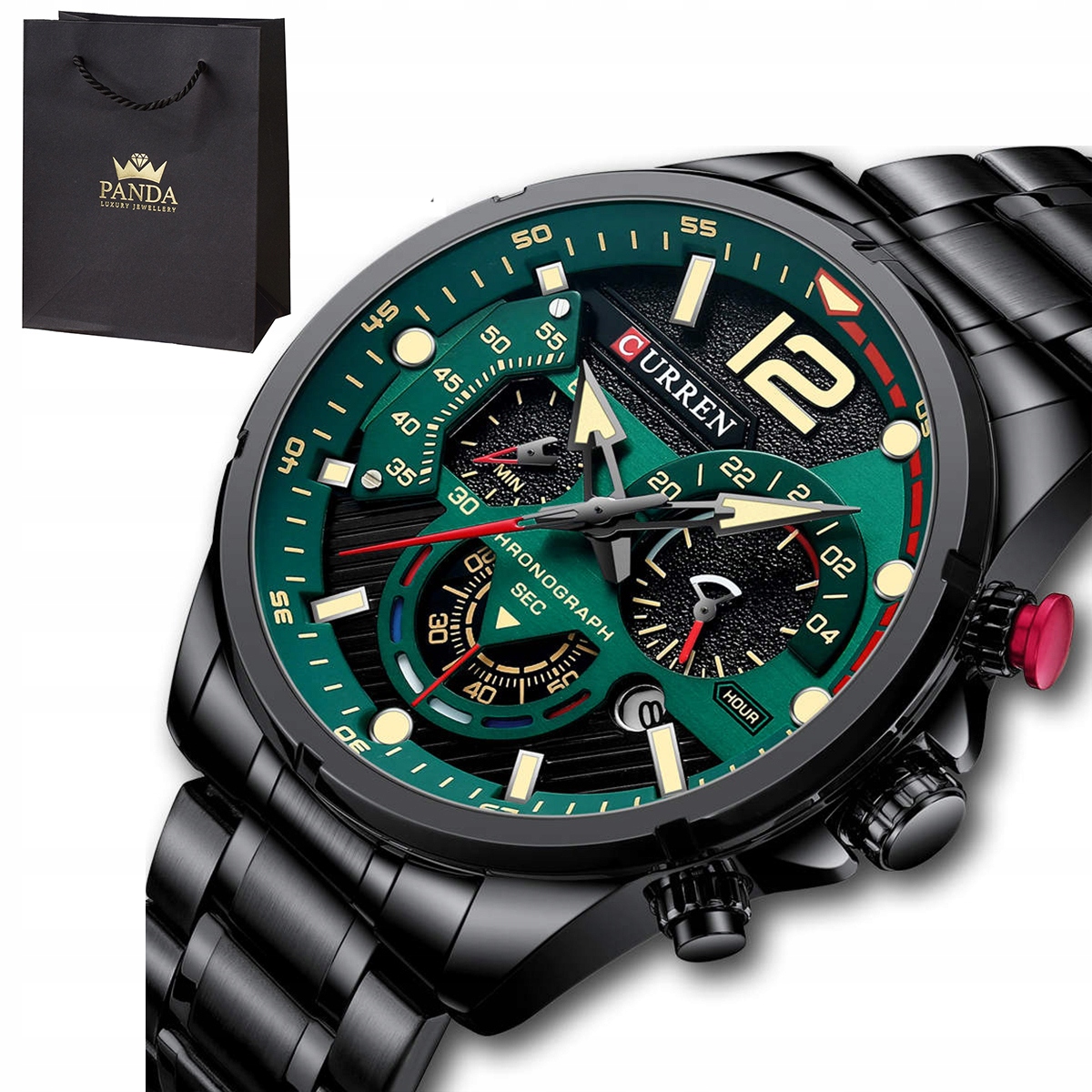 

Męski Zegarek Curren Wodoszczelny Prezent Taty