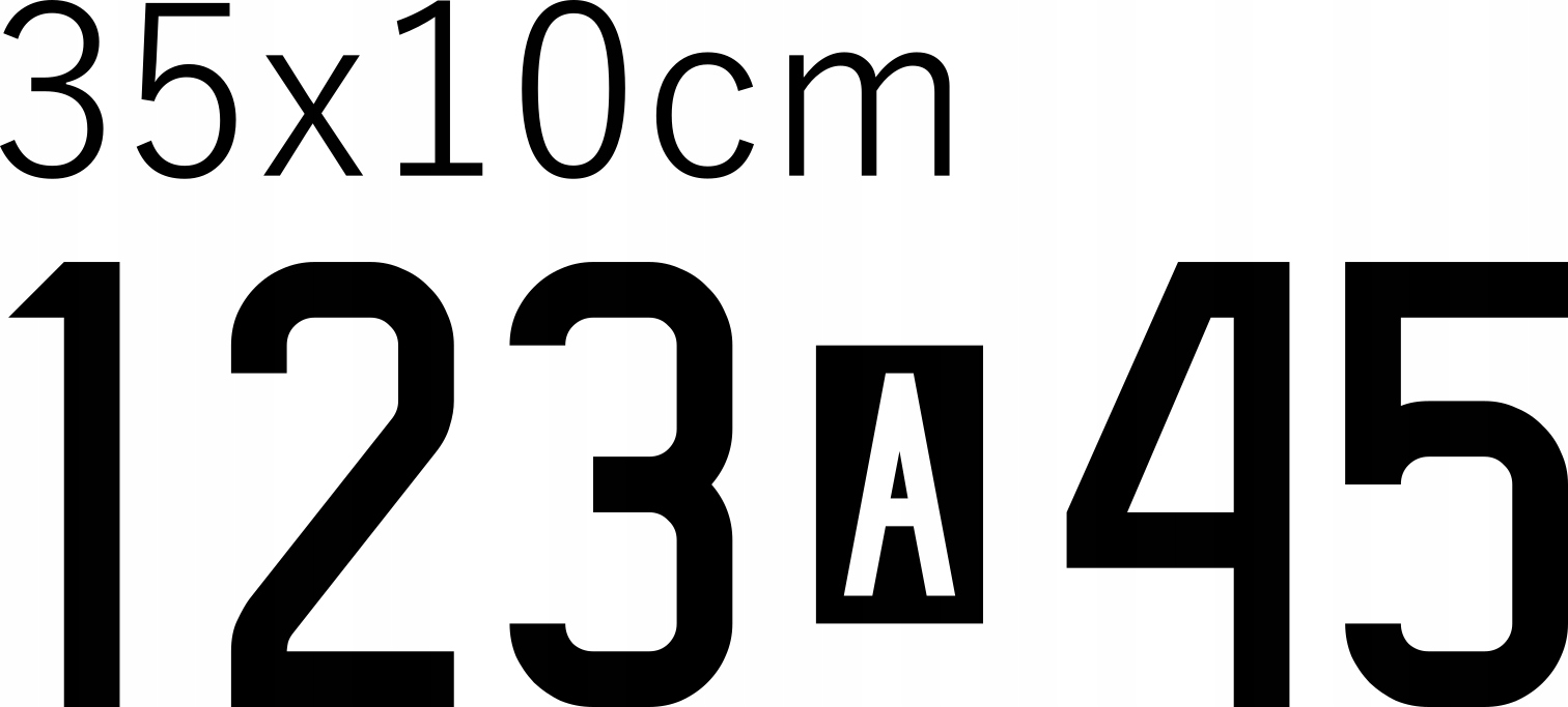 

Naklejka Numery Operacyjne 35x10cm