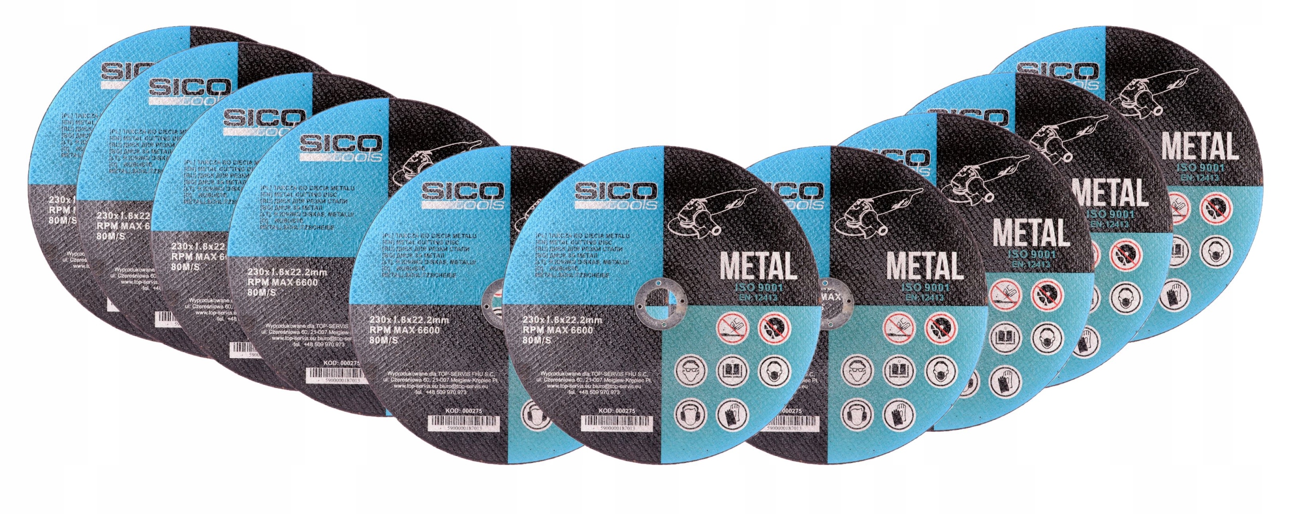 

Tarcza Do Cięcia Metalu Stali 230x1,8mm 10 szt