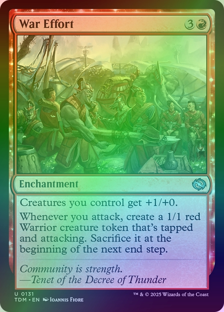[mtg] War Effort (tdm) *foil*