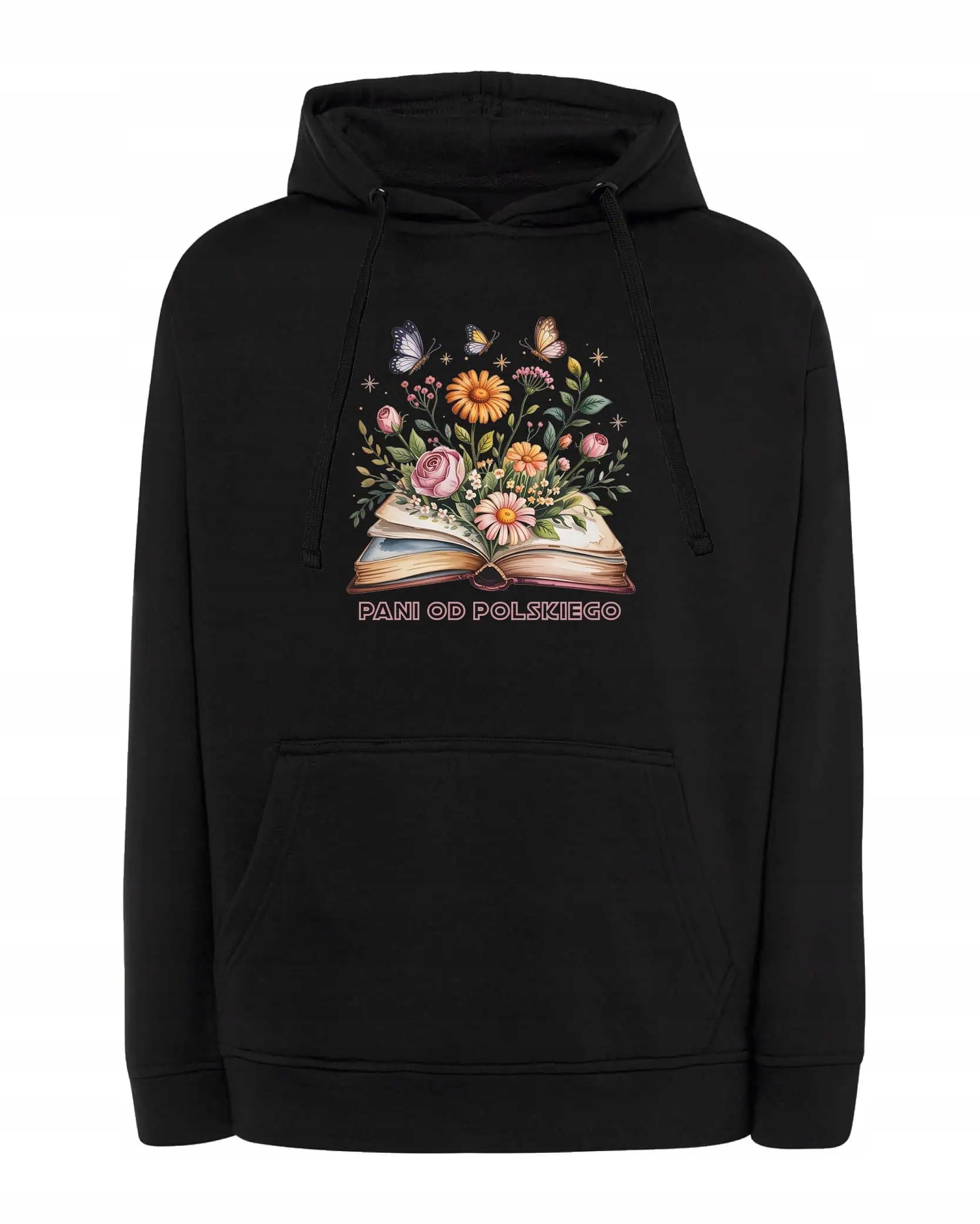 Mikina s kapucí Den učitelů češtiny Černá M