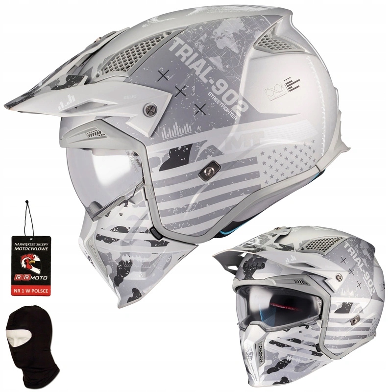Motocyklová prilba Mt Streetfighter Sv S Belic White/grey biela šedá Darčeky