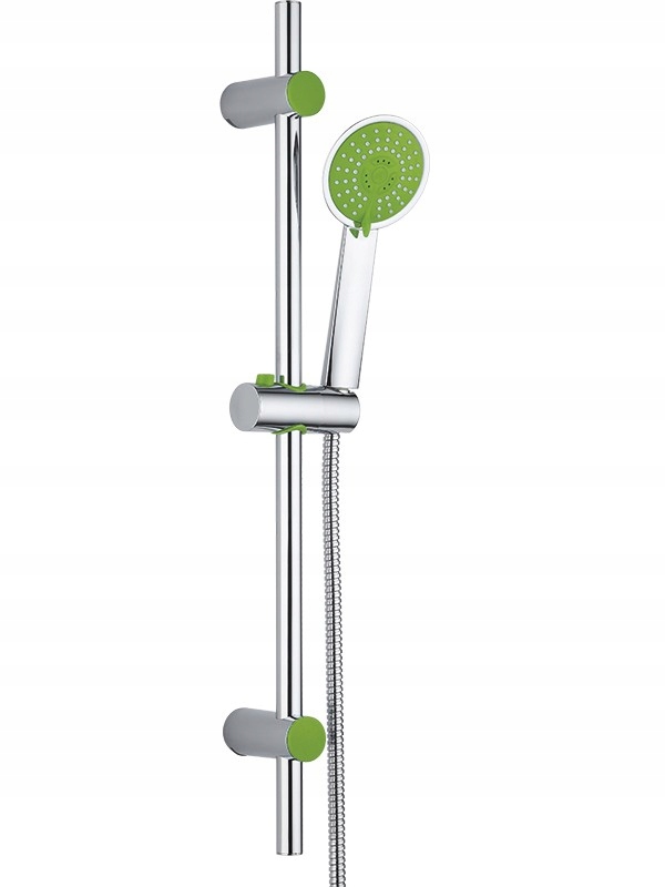 

Zestaw Prysznicowy na Drążku Fluo chrom Zieleń