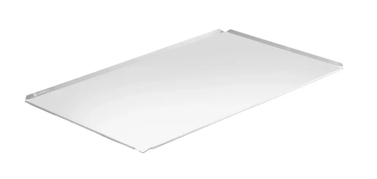 Pečící plech se 4 okraji, Hendi, stříbrný, 600x400x(H)10 mm, obdélníkový