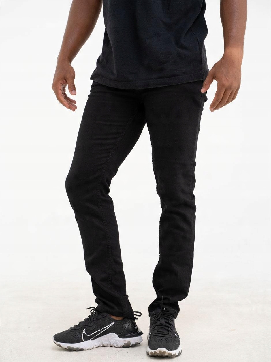 

Spodnie Jeansowe Croll Klasyczne Slim Czarne 36