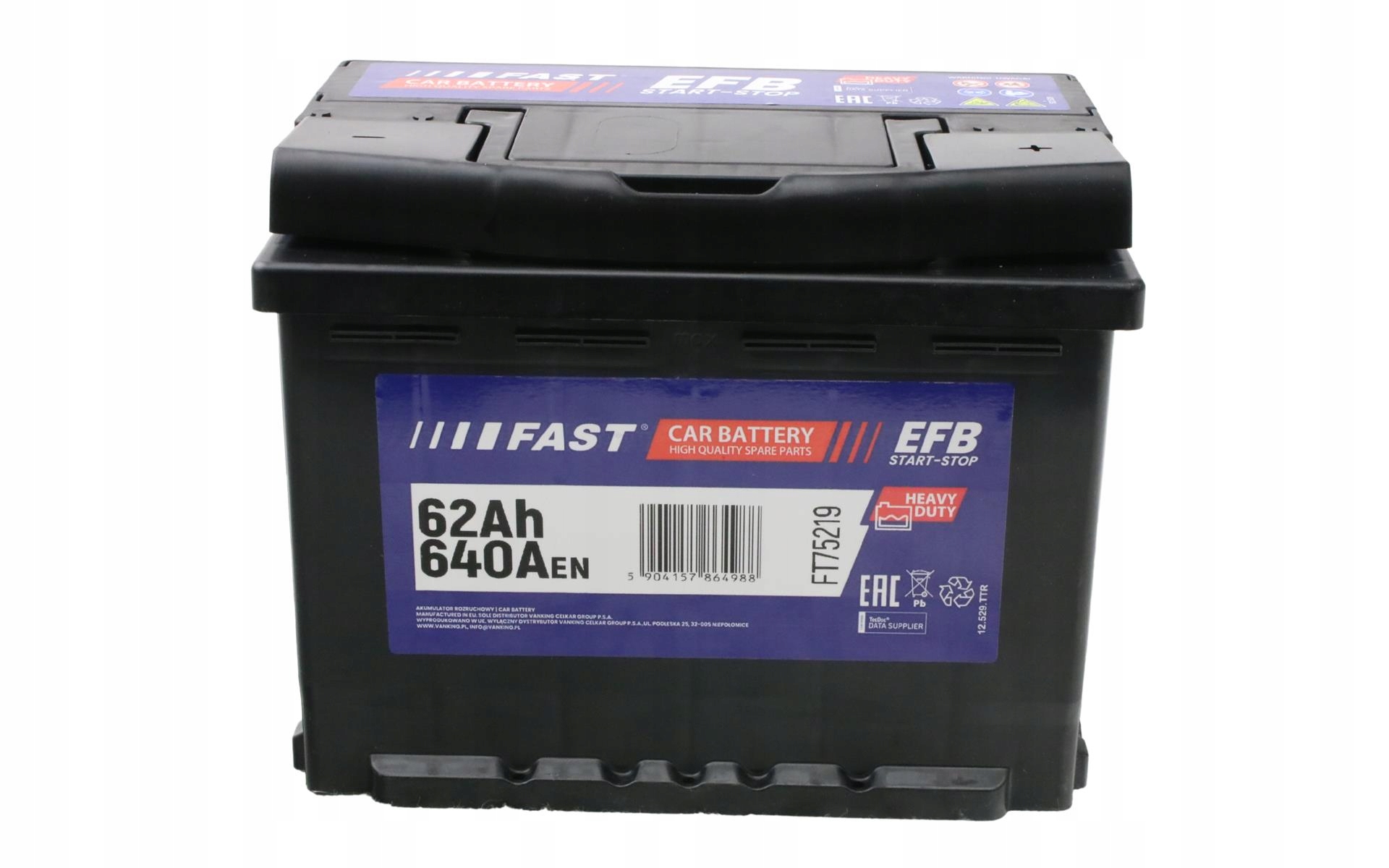 Batéria Efb 62AH 640A 242/175/190 P+