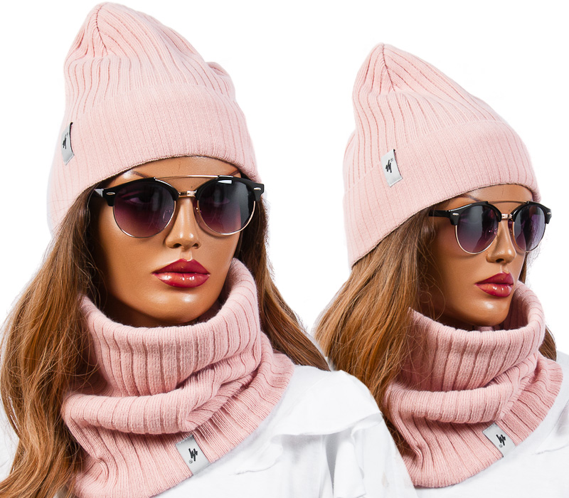 

Polski Komplet Gruba Czapka Komin szalik