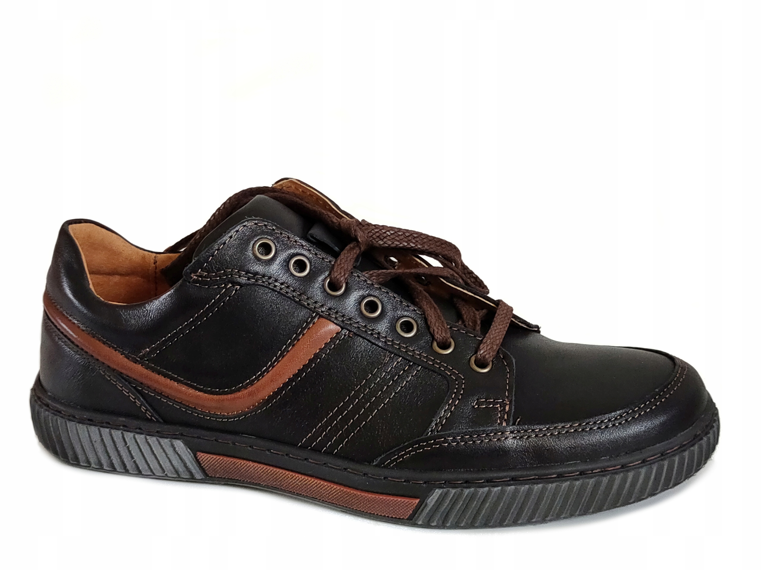 Riko 887 pánské polobotky Polské černé 44 Kůže
