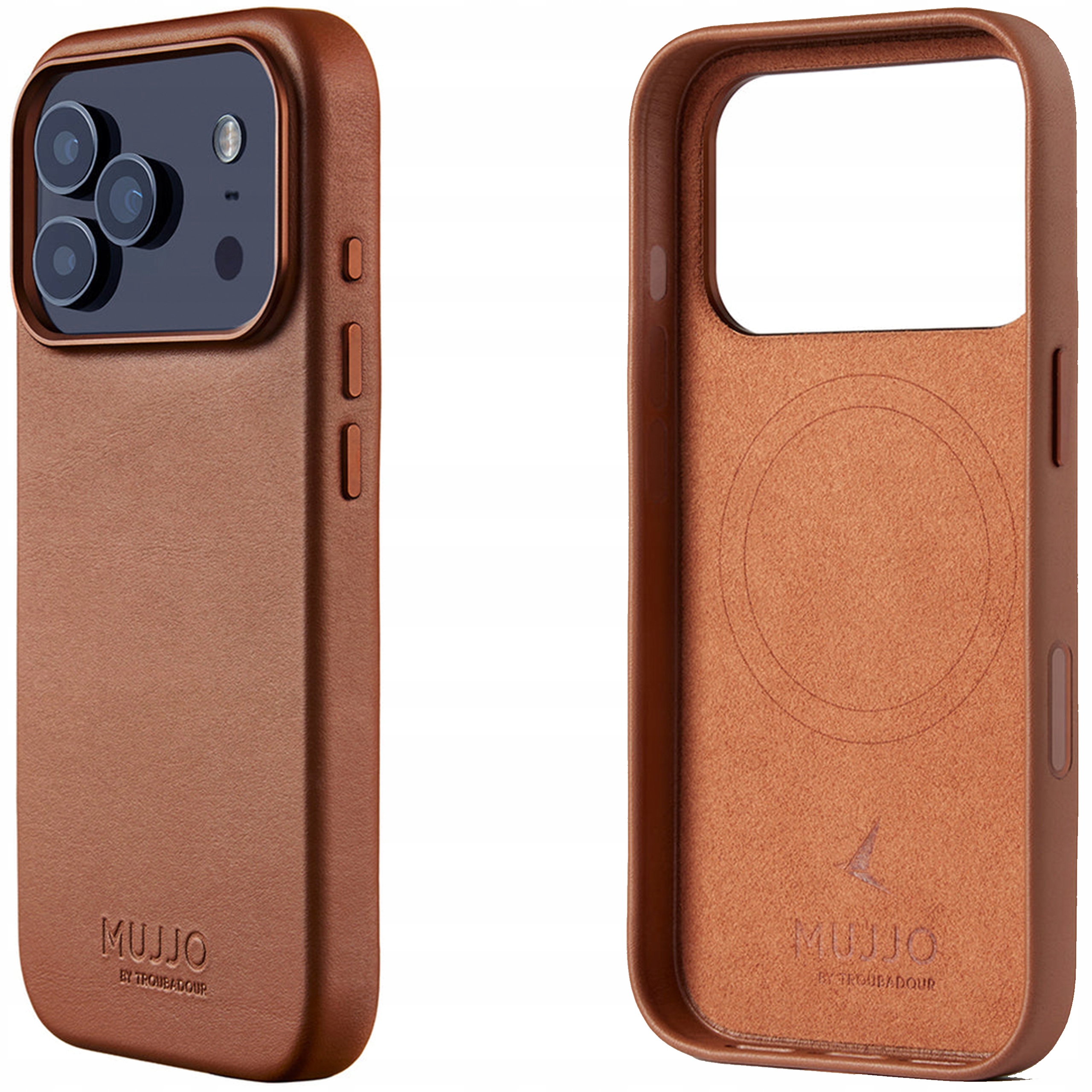 Mujjo Leather Case Pouzdro kožené s MagSafe pro iPhone 17 Pro Kryt