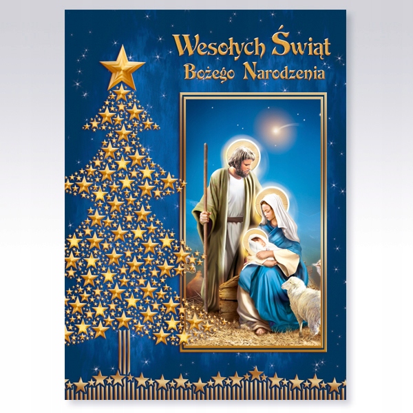 KARNET LAURKA KARTKA Boże Nardzenie PRZESTRZENNA