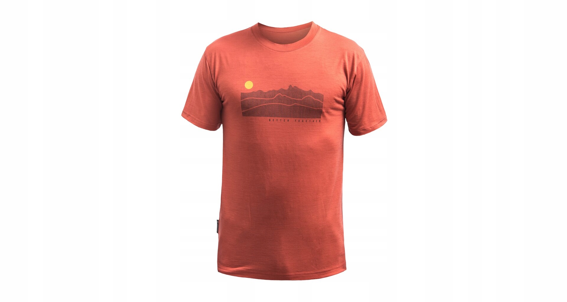 Sensor Merino Active Sunrise Pánské Triko Kr.rukáv Terracotta Velikost Xxl