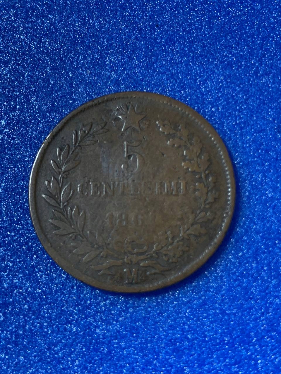 Włochy 5 centesimi 1861