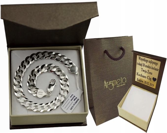 

Bransoletka Srebrna Pancerka 8,00 MM Grawer