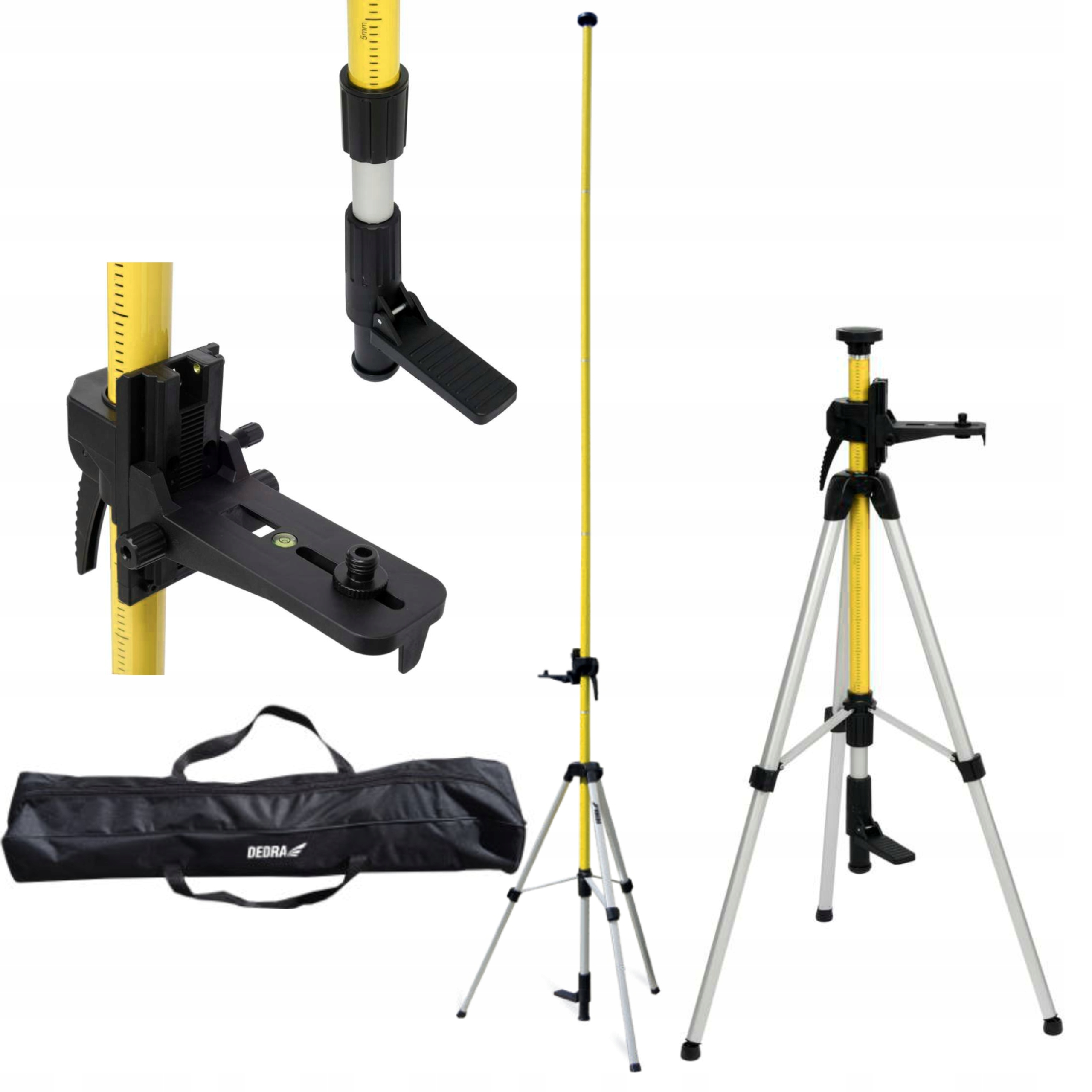 DEDRA TYCZKA ROZPOROWA 3,6M ALUMINIOWA STATYW NA LASER GWINT 5/8" MC0915