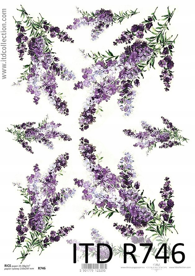 Papier do decoupage A4 Itd ryżowy, R746