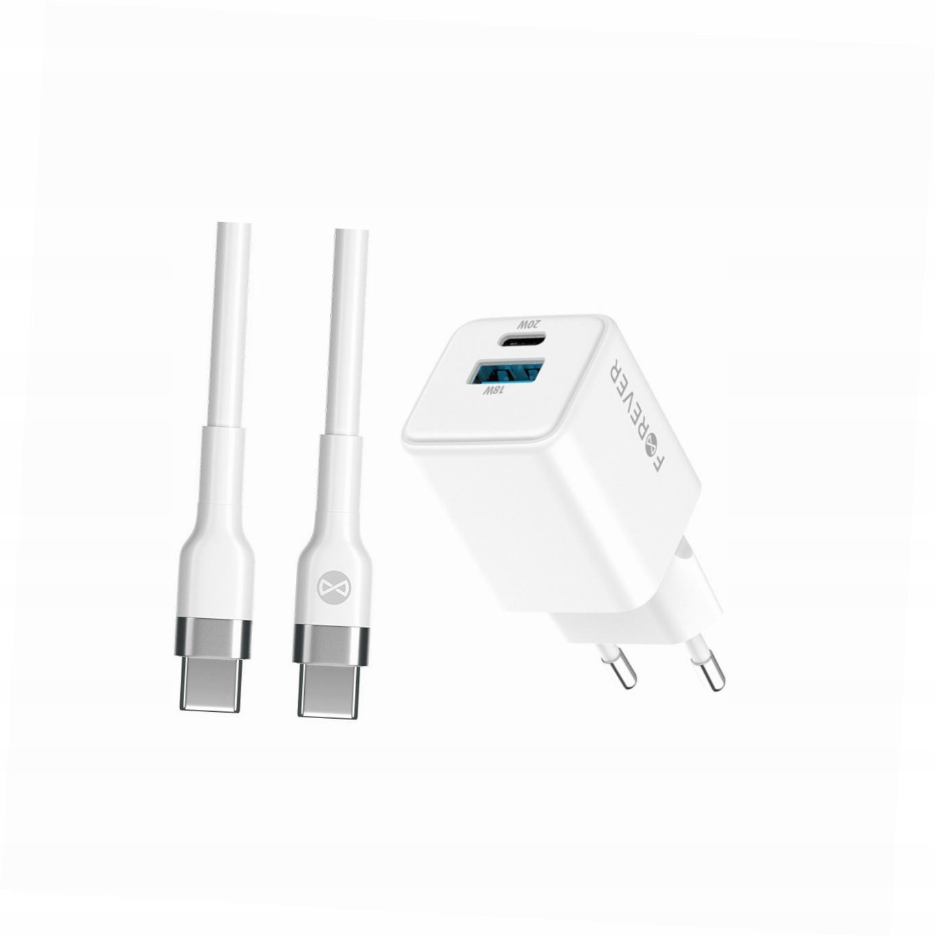 Szybka ładowarka GaN 20W 2 wejścia długim z kablem 2m do Xiaomi Redmi 9