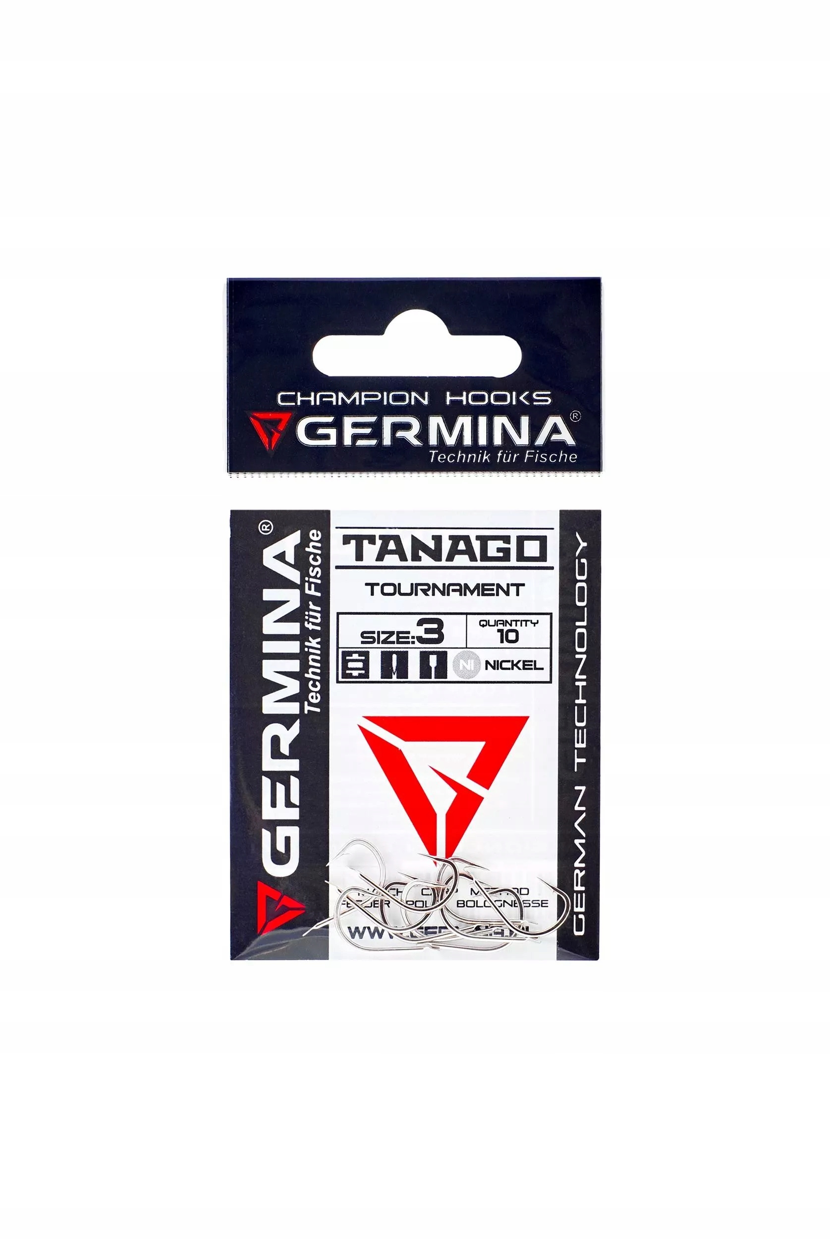 Haczyki Germina Tanago Nickel roz. 3