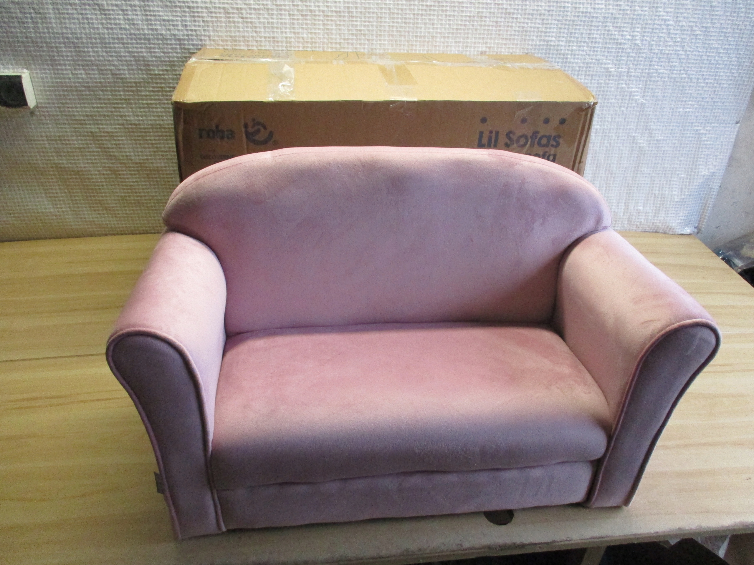 Sofa Roba Lil 38 x 78 x 43 cm różowa Kolekcja Lil