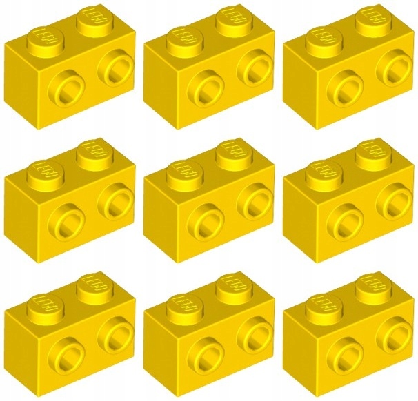 

Lego 11211 Klocek 1x2 2 piny żółty (9g) 9 szt.
